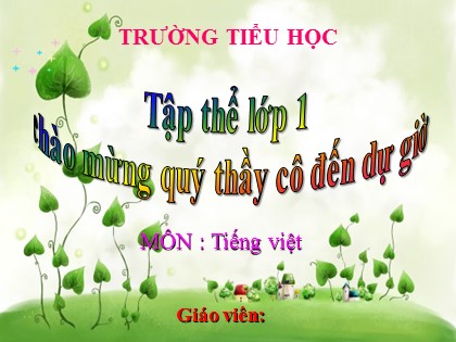 Bài giảng Tiếng Việt Lớp 1 (Sách Cánh diều) - Bài 12: g, h (Tiết 2)