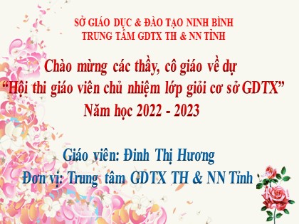 Giáo án Hoạt động trải nghiệm Lớp 1 - Chủ đề: Trách nhiệm với gia đình (Tiếp theo) - Năm học 2022-2023 - Đinh Thị Hương