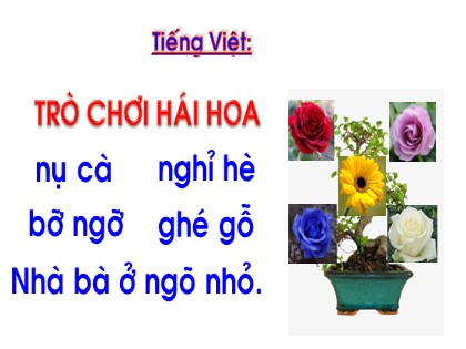 Bài giảng Tiếng Việt 1 (Cánh diều) - Bài 21: R r S s