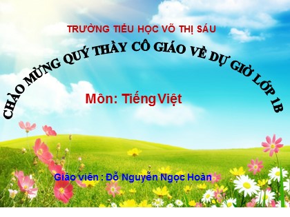 Bài giảng Tiếng Việt 1 (Cánh diều) - Bài 28: Y y - Đỗ Nguyễn Ngọc Hoàn