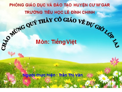 Bài giảng Tiếng Việt 1 (Cánh diều) - Bài 28: Y y - Trần Thị Vân