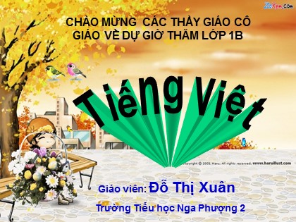 Bài giảng Tiếng Việt 1 (Cánh diều) - Bài 34: am ăm âm - Năm học 2023-2024 - Đỗ Thị Xuân