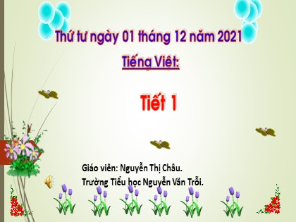 Bài giảng Tiếng Việt 1 (Cánh diều) - Bài 54: op ôp ơp - Năm học 2021-2022 - Nguyễn Thị Châu