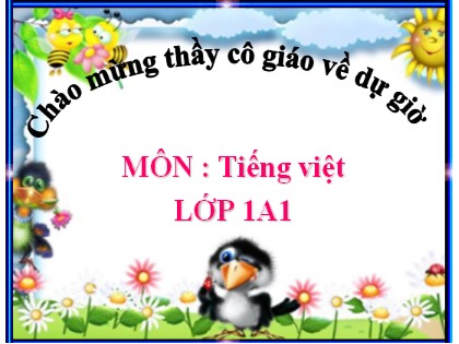 Bài giảng Tiếng Việt 1 (Cánh diều) - Bài 59: ang, ăng, âng