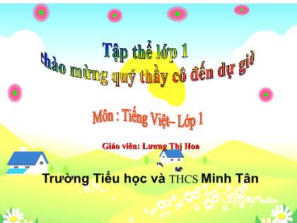 Bài giảng Tiếng Việt 1 (Cánh diều) - Bài 135: Ôn tập - Lương Thị Hoa