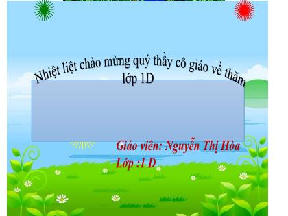 Bài giảng Tiếng Việt 1 (Cánh diều) - Bài 24: ua ưa - Nguyễn Thị Hòa