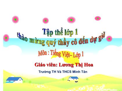 Bài giảng Tiếng Việt 1 (Cánh diều) - Bài 95: ênh – êch - Lương Thị Hoa