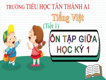 Bài giảng Tiếng Việt 1 (Cánh diều) - Bài: Ôn tập giữa học kỳ 1