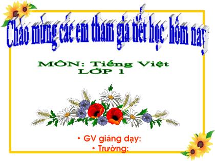 Bài giảng Tiếng Việt Lớp 1 - Bài 57: Anh ênh inh - Trần Thị Thanh Thủy