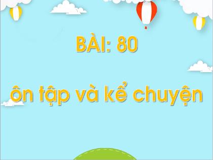 Bài giảng Tiếng Việt Lớp 1 - Bài 80: Ôn tập và kể chuyện Cặp sừng và đôi chân - Phan Thị Thanh Huyền