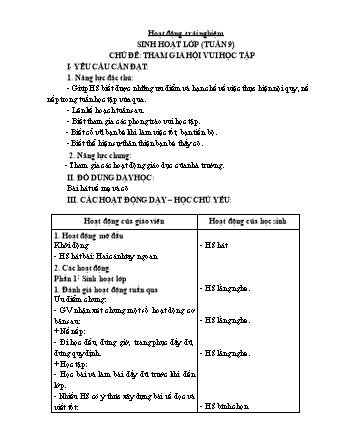 Kế hoạch bài dạy Lớp 1 - Tuần 10 - Năm học 2023-2024 - Phan Thị Thanh Huyền
