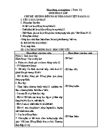 Kế hoạch bài dạy Lớp 1 - Tuần 12 - Năm học 2024-2025 - Trần Thị Thanh Thủy