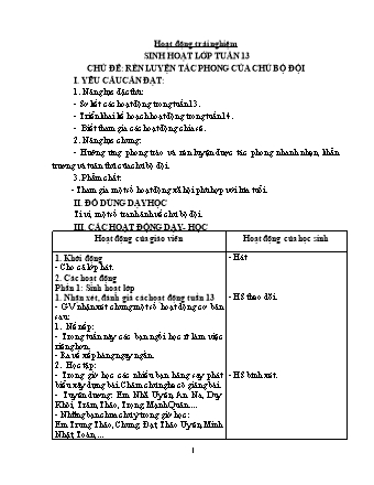 Kế hoạch bài dạy Lớp 1 - Tuần 14 - Năm học 2023-2024 - Trần Thị Thanh Thủy