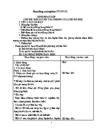 Kế hoạch bài dạy Lớp 1 - Tuần 14 - Năm học 2024-2025 - Phan Thị Thanh Huyền