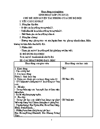 Kế hoạch bài dạy Lớp 1 - Tuần 14 - Năm học 2024-2025 - Trần Thị Thanh Thủy