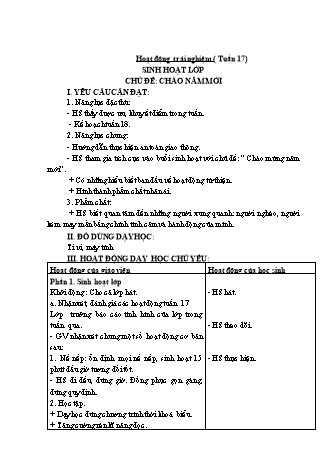 Kế hoạch bài dạy Lớp 1 - Tuần 18 - Năm học 2024-2025 - Trần Thị Thanh Thủy