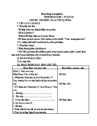 Kế hoạch bài dạy Lớp 1 - Tuần 19 - Năm học 2023-2024 - Trần Thị Thanh Thủy