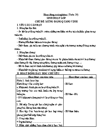 Kế hoạch bài dạy Lớp 1 - Tuần 21 - Năm học 2024-2025 - Trần Thị Thanh Thủy