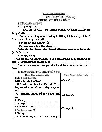 Kế hoạch bài dạy Lớp 1 - Tuần 23 - Năm học 2023-2024 - Trần Thị Thanh Thủy