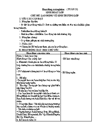 Kế hoạch bài dạy Lớp 1 - Tuần 24 - Năm học 2023-2024 - Phan Thị Thanh Huyền