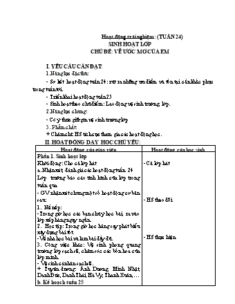 Kế hoạch bài dạy Lớp 1 - Tuần 25 - Năm học 2023-2024 - Phan Thị Thanh Huyền