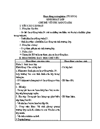 Kế hoạch bài dạy Lớp 1 - Tuần 25 - Năm học 2024-2025 - Trần Thị Thanh Thủy