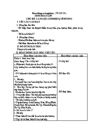Kế hoạch bài dạy Lớp 1 - Tuần 27 - Năm học 2023-2024 - Phan Thị Thanh Huyền