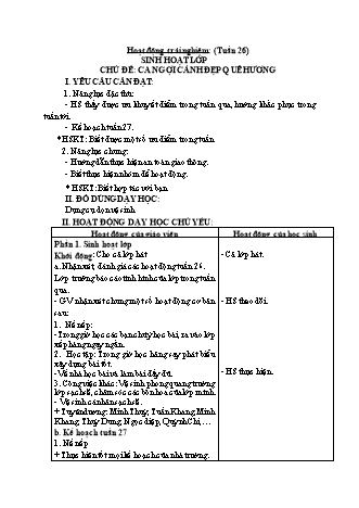Kế hoạch bài dạy Lớp 1 - Tuần 27 - Năm học 2024-2025 - Phan Thị Thanh Huyền