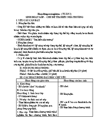 Kế hoạch bài dạy Lớp 1 - Tuần 3 - Năm học 2024-2025 - Trần Thị Thanh Thủy