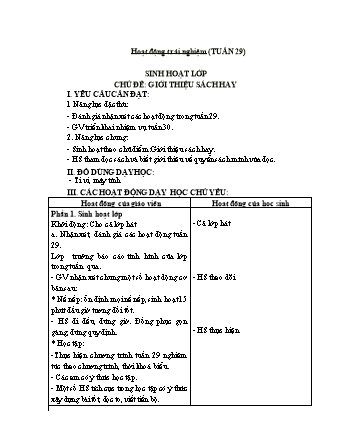Kế hoạch bài dạy Lớp 1 - Tuần 30 - Năm học 2023-2024 - Phan Thị Thanh Huyền