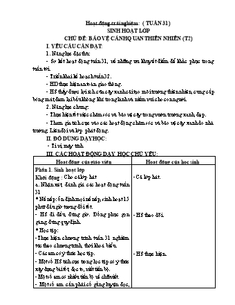 Kế hoạch bài dạy Lớp 1 - Tuần 32 - Năm học 2023-2024 - Phan Thị Thanh Huyền