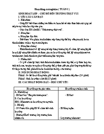 Kế hoạch bài dạy Lớp 1 - Tuần 4 - Năm học 2024-2025 - Phan Thị Thanh Huyền