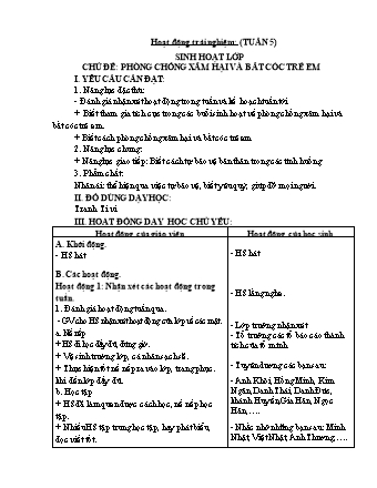 Kế hoạch bài dạy Lớp 1 - Tuần 6 - Năm học 2023-2024 - Phan Thị Thanh Huyền